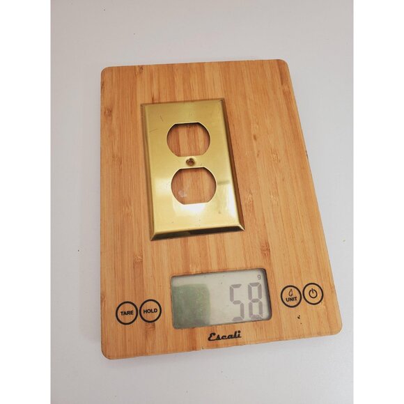 Light Switch Cover , Switch Plate, Outlet Cover, Gold, Antique Brass, Plug, - Picture 7 of 9